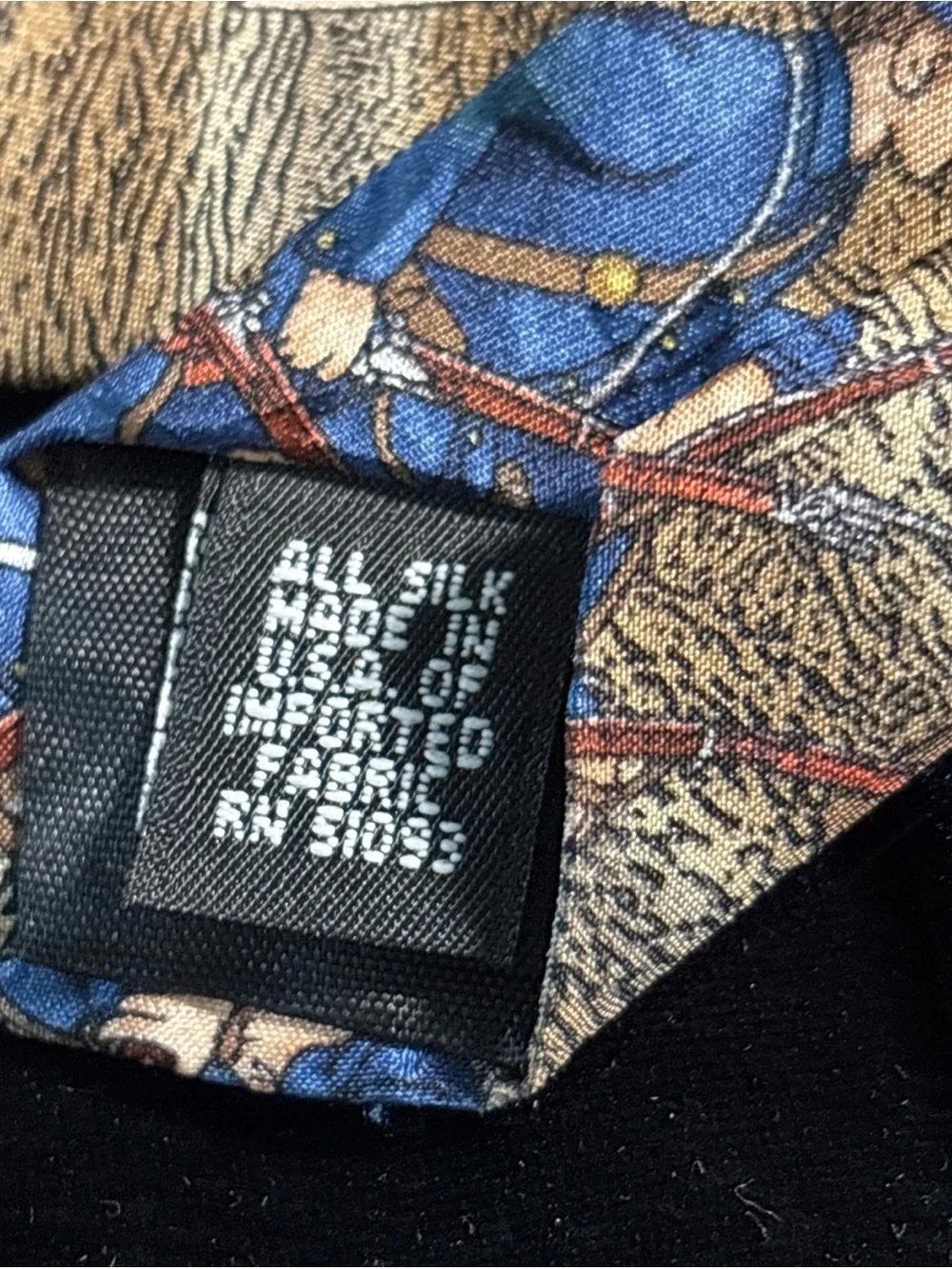 Tango by Max Raab Civil War American Union Irish Brigade Silk Tie